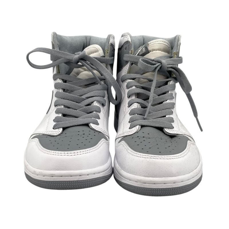 Nike Air Jordan 1 High OG - Gray Leather Sneakers for Men