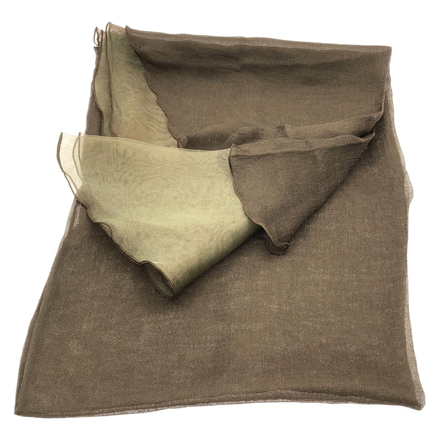 Emporio Armani Brown Silk Scarf - Timeless Elegance