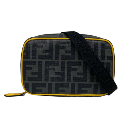 Fendi Zucca Mini Shoulder Bag - Black PVC - Timeless Elegance