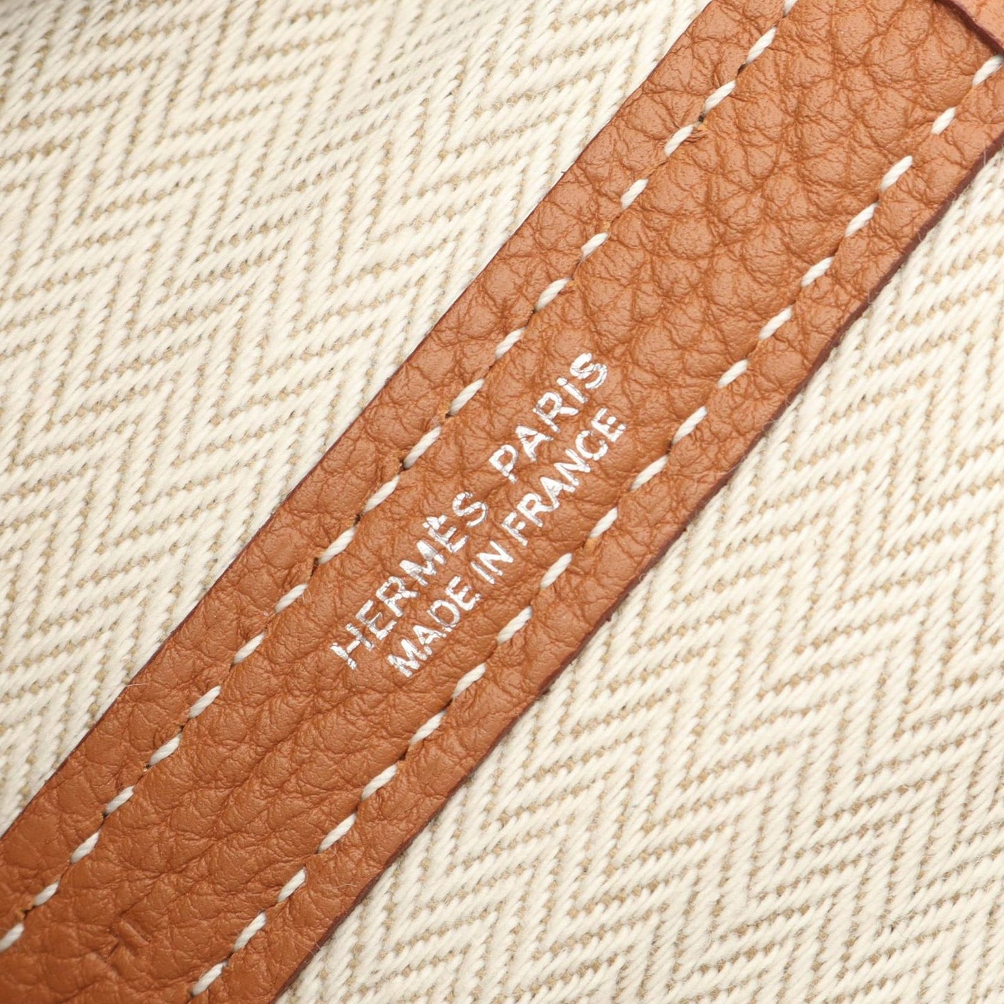 HERMES Garden Party PM Tote Bag in Gold Leather - Timeless Elegance