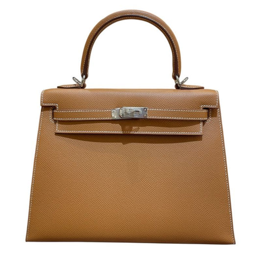 HERMES Kelly 25 Bag - Gold & Silver Hardware - Exquisite Craftsmanship