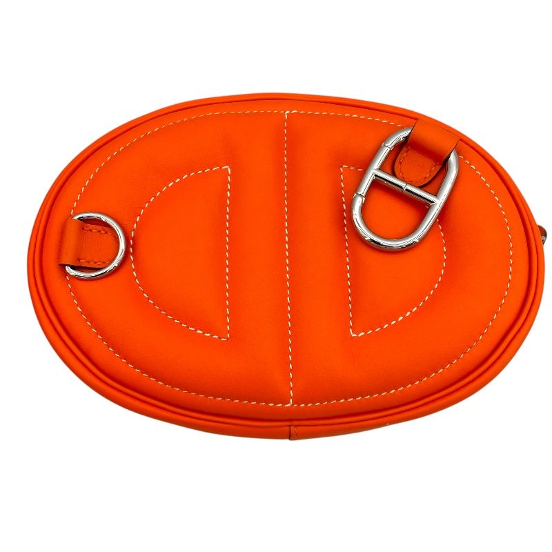 HERMES In The Loop Verso B刻 Orange Mini An/ Rose Azalee Shoulder Bag
