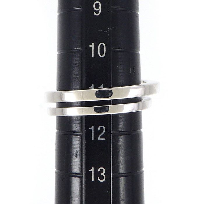 Tiffany & Co. T Square Ring with 7pt Diamond in K18 White Gold