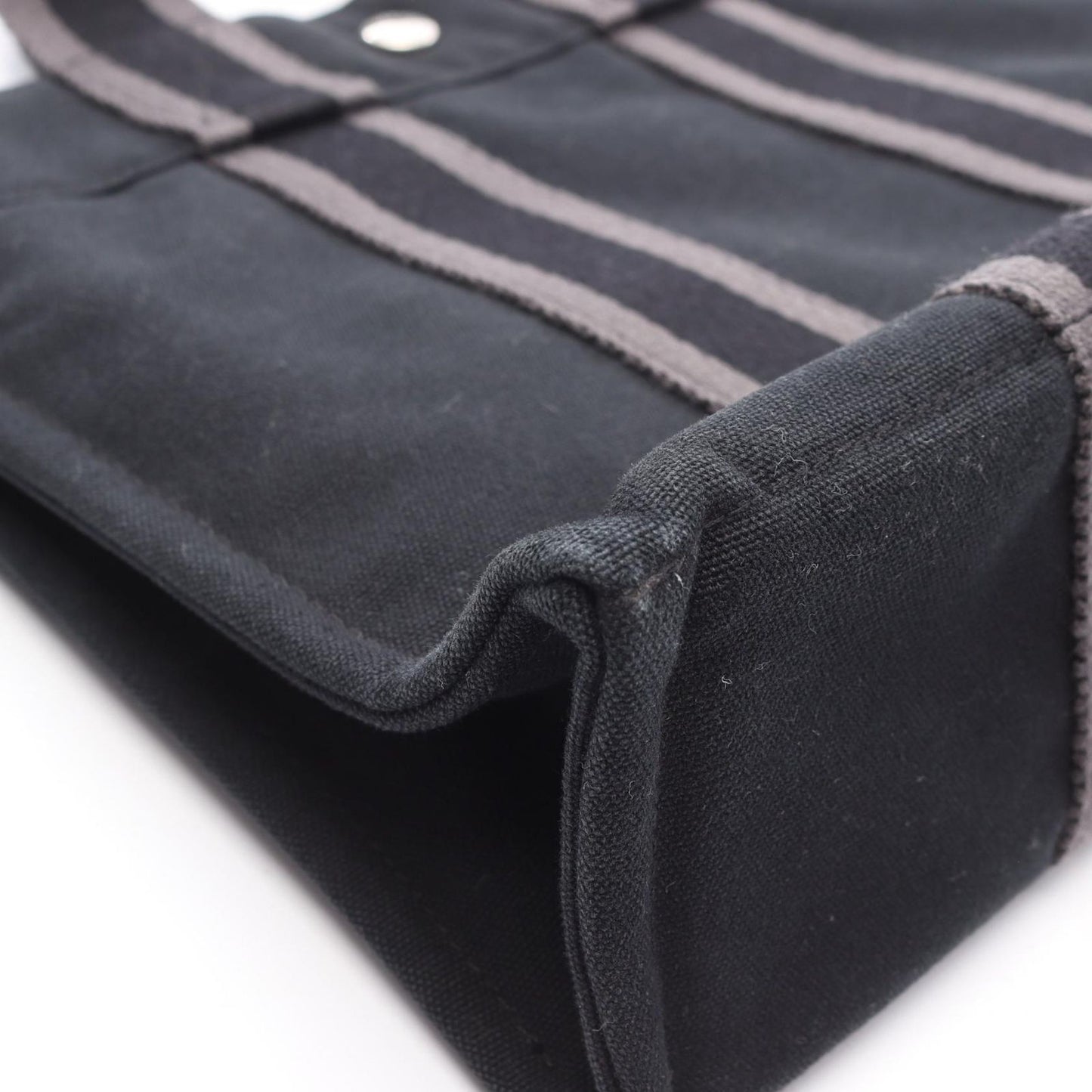 HERMES Foolto PM Tote Bag in Black Canvas - Timeless Elegance