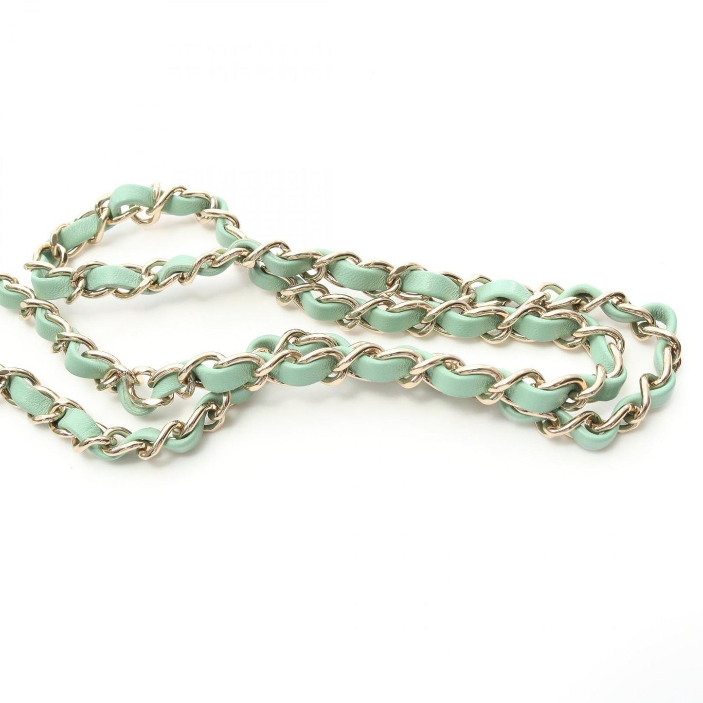 CHANEL Mini Matelassé 20 Shoulder Bag in Mint Green Lambskin