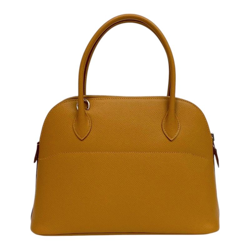 HERMES Bolide 27 Handbag in Sesame with Silver Hardware