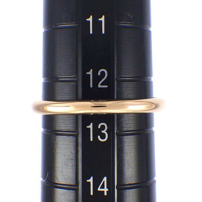 Louis Vuitton Monogram Blossom Mini Ring with Diamond in K18 Pink Gold