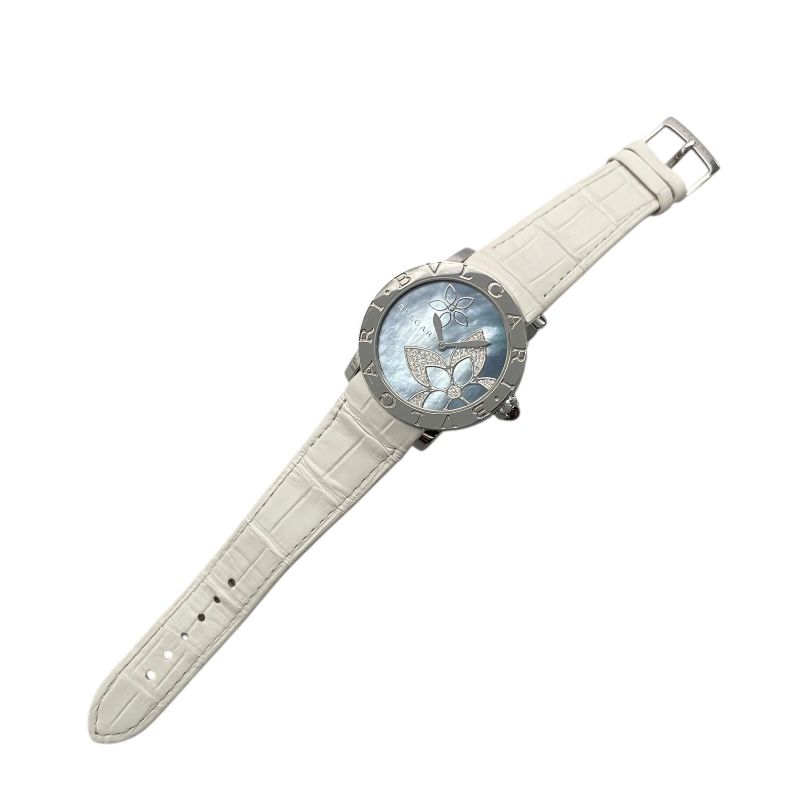BVLGARI BBL37FDSL Blue Shell Flower Automatic Women's Watch