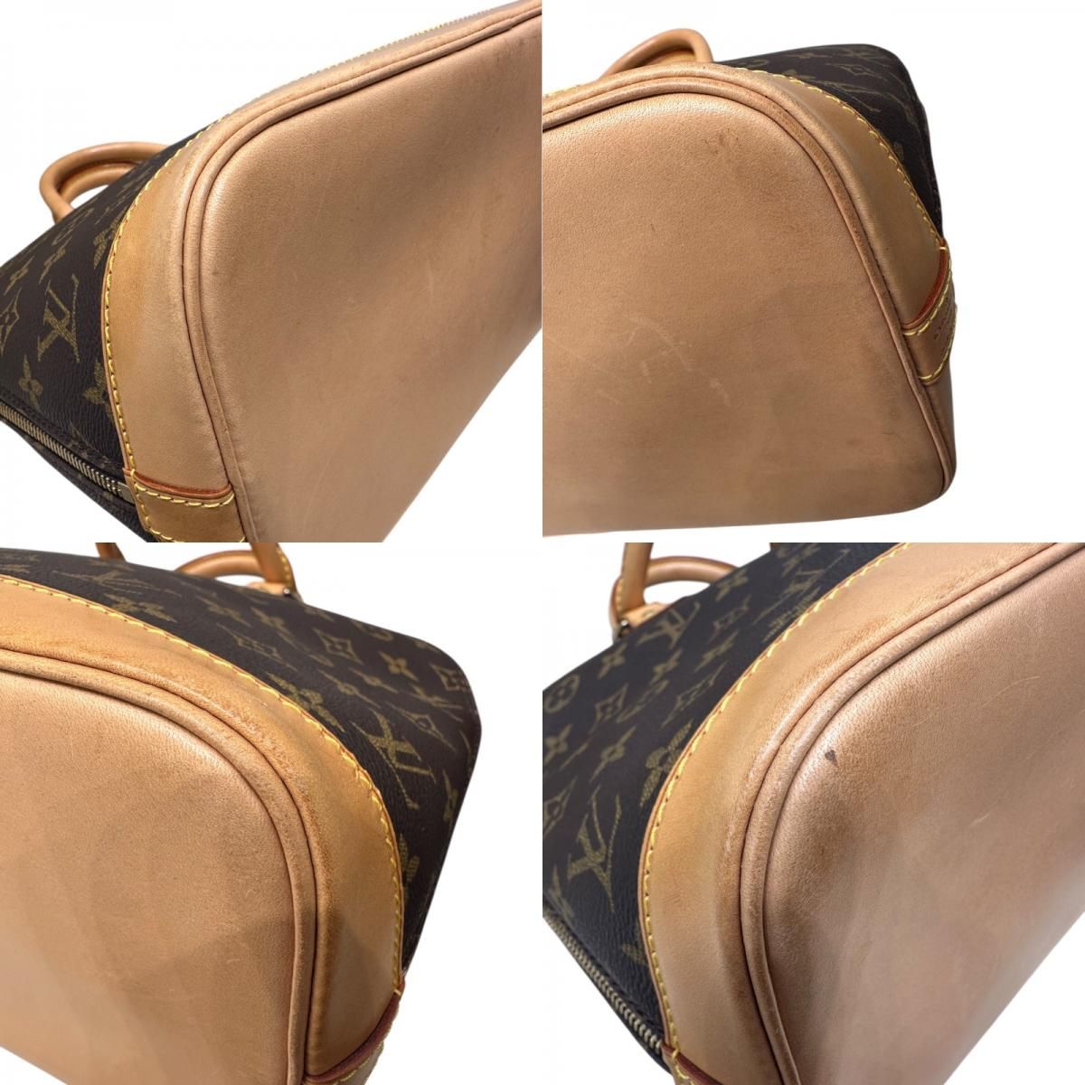 Louis Vuitton Alma Monogram PVC Leather Handbag - Timeless Elegance