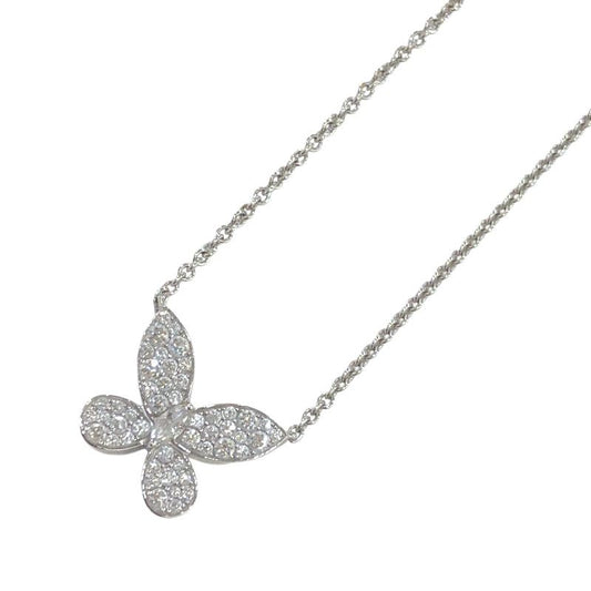 GRAFF Pave Butterfly Mini Necklace in 750WG with Diamonds
