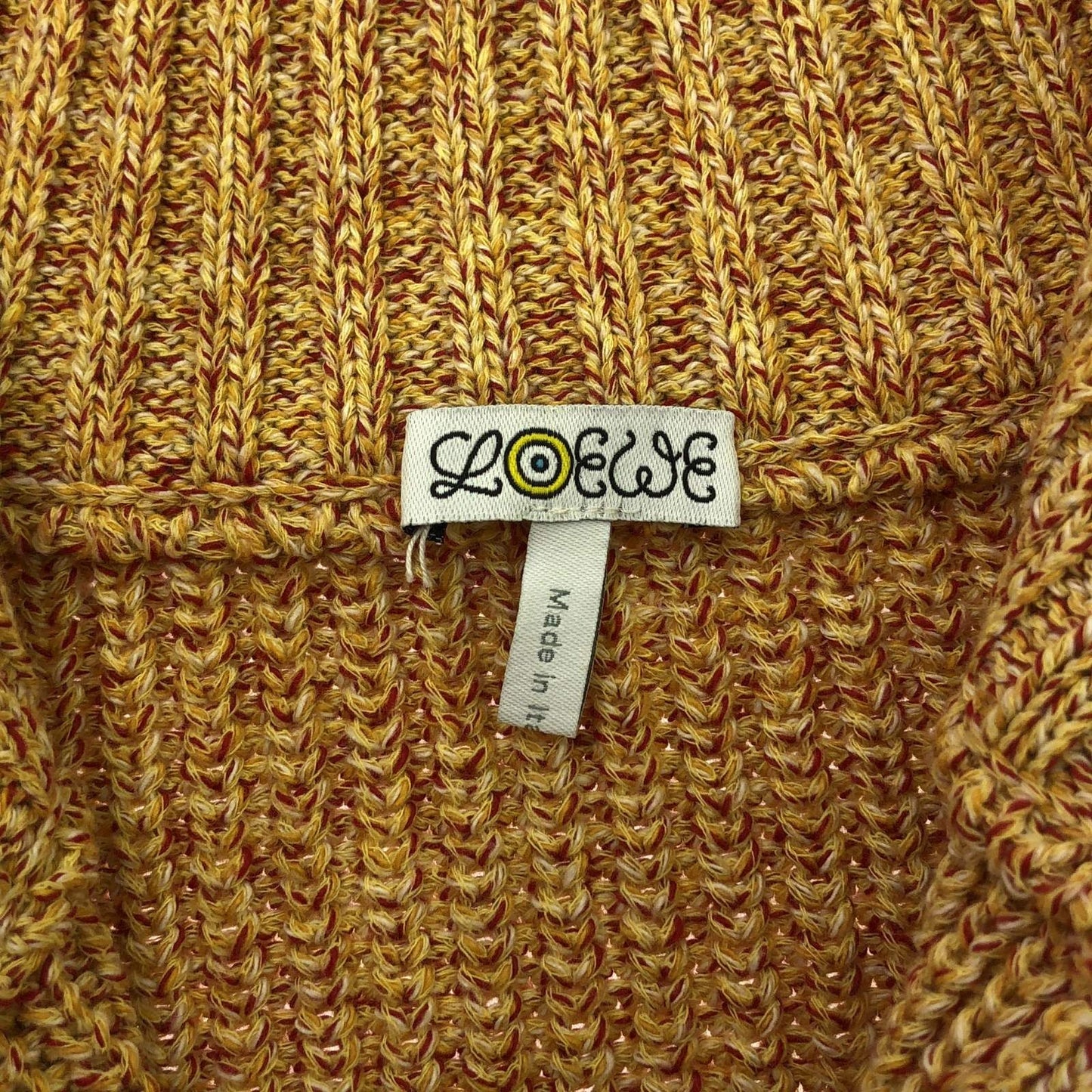 LOEWE Yellow Cotton Knit Sweater - Exquisite Craftsmanship