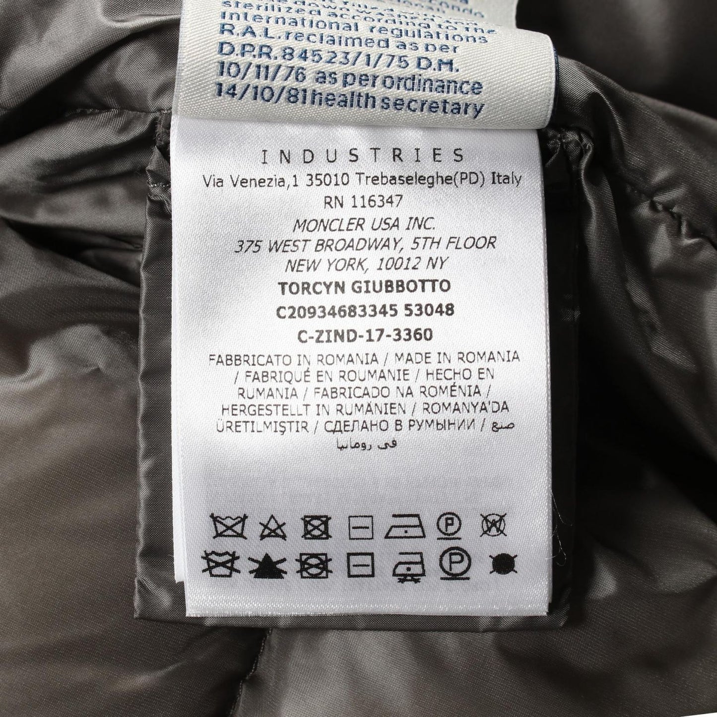 MONCLER TORCYN Down Jacket in Pink Beige - Exquisite Craftsmanship