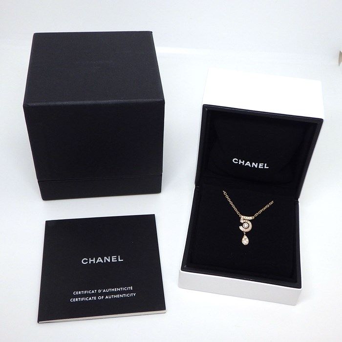 Chanel Eternal No.5 Necklace with Diamonds in K18 Beige Gold