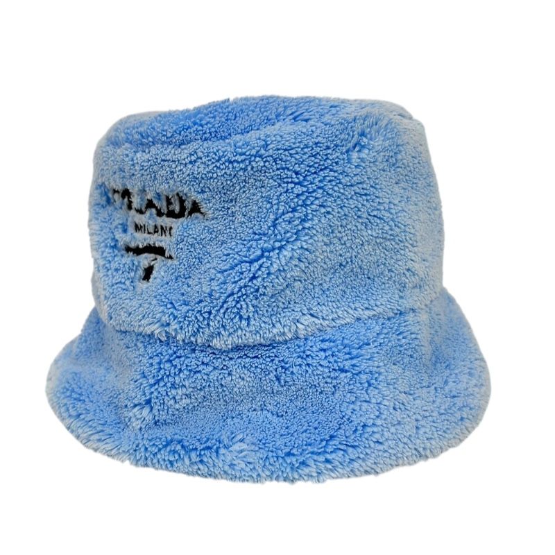PRADA Light Blue Bucket Hat - Unisex - Exquisite Craftsmanship