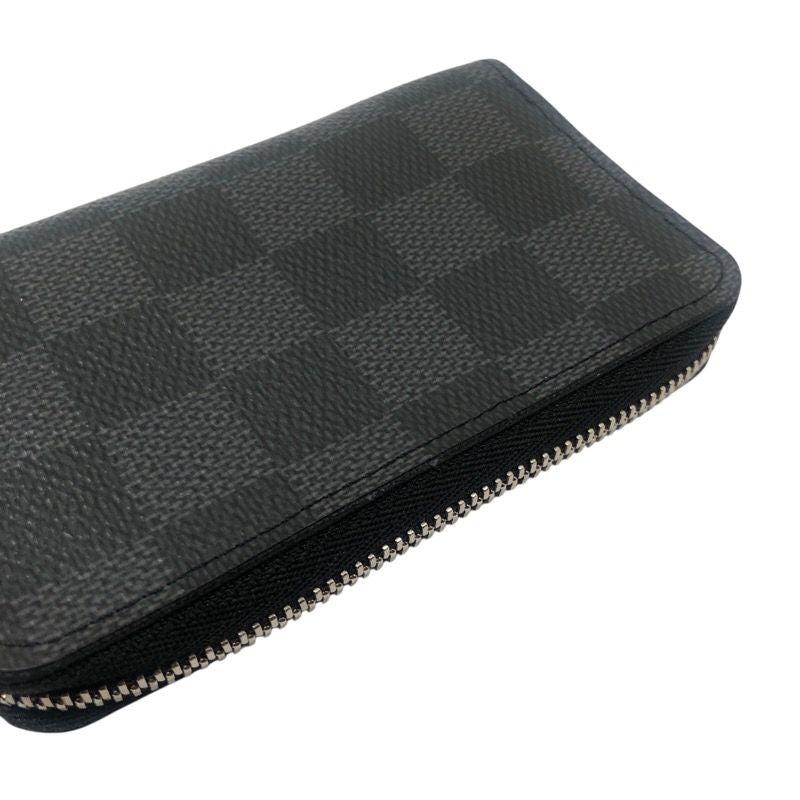 Louis Vuitton Zippy Coin Purse N63076 in Black Damier Graphite Canvas