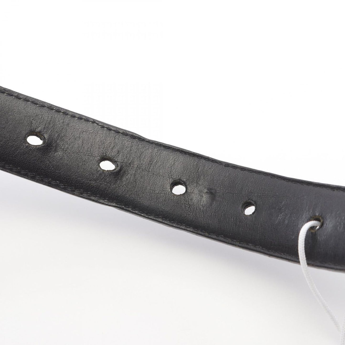 CHROME HEARTS 1.0 Strap Military Flare Leather Belt - Black