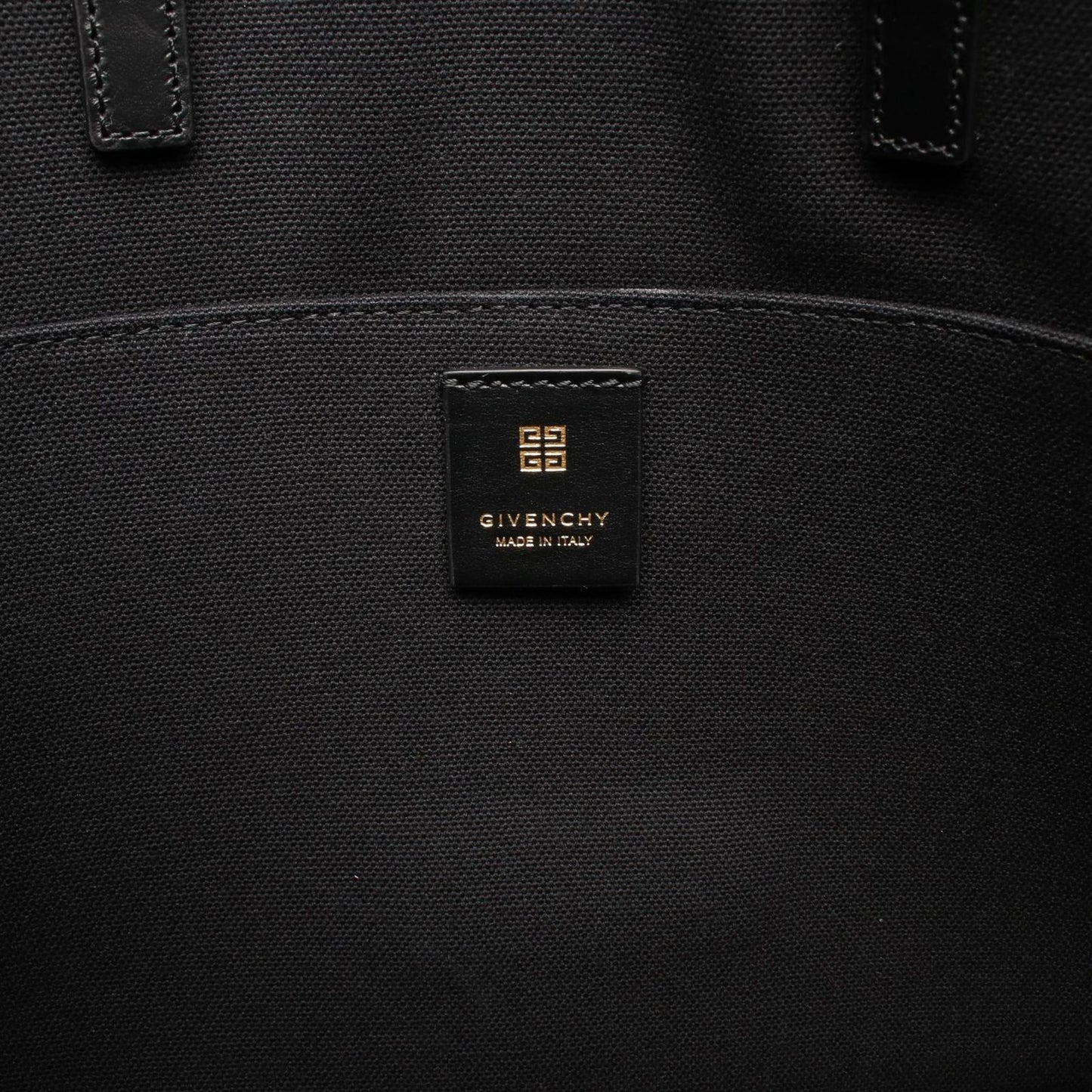 GIVENCHY Medium G Tote Bag in Black Canvas & Leather