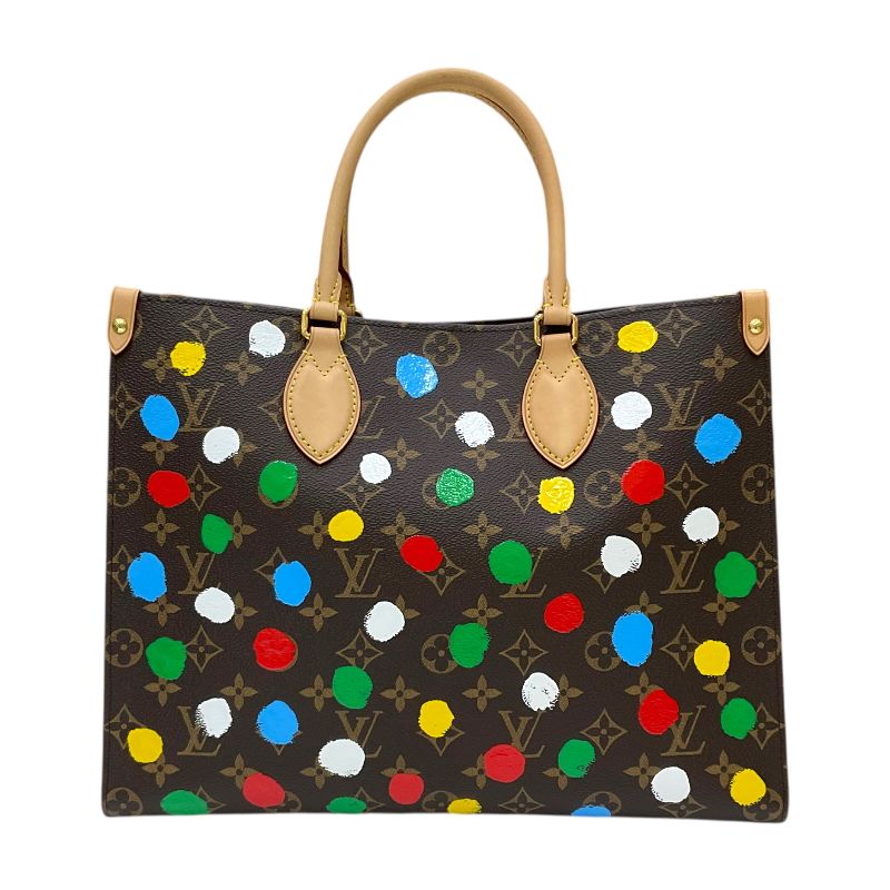 Louis Vuitton OnTheGo MM Yayoi Kusama Collaboration - Brown Monogram