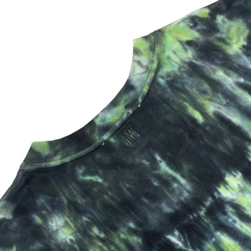 AMI Alexandre Mattiussi Tie-Dye Print T-Shirt in Green - Men's Luxury Fashion