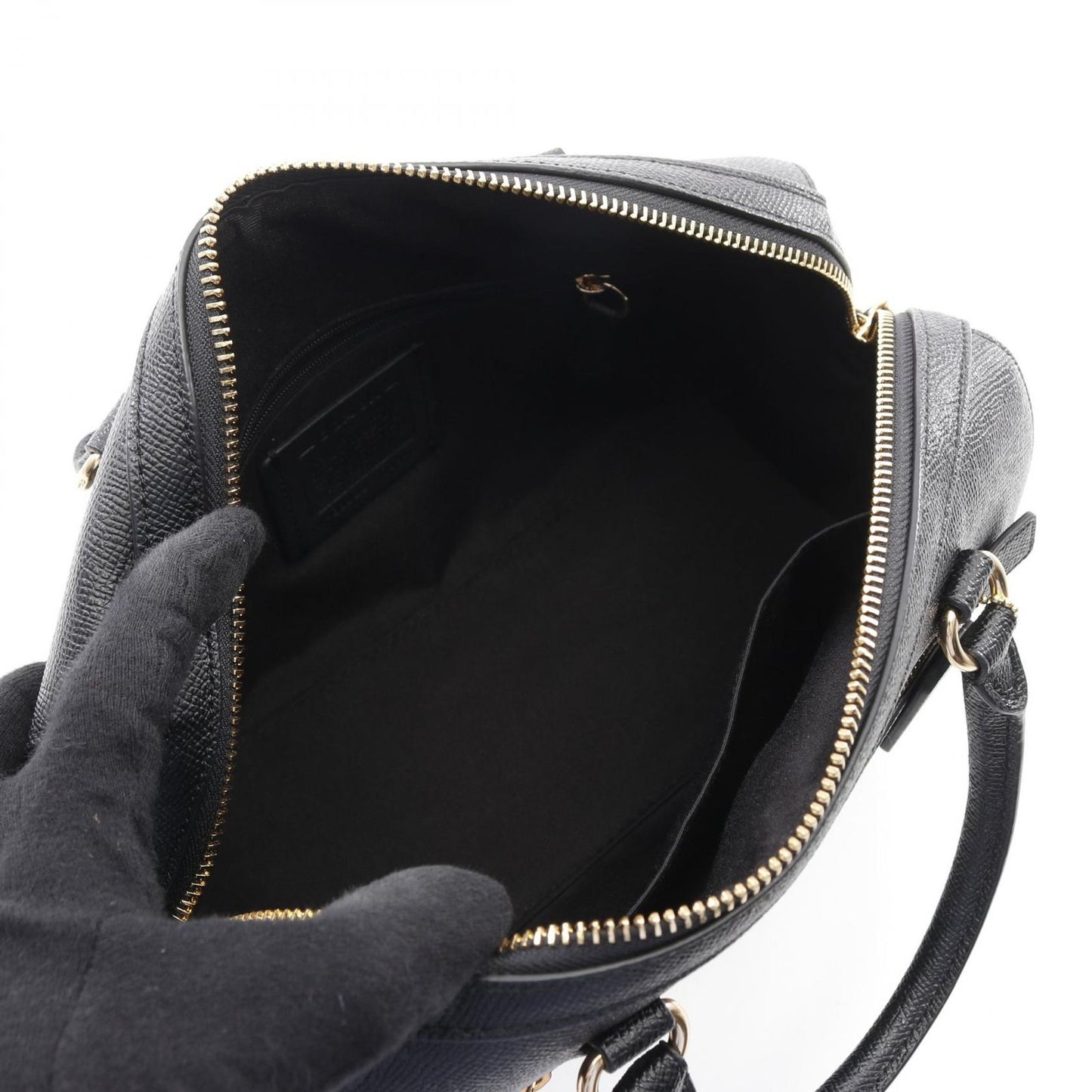 COACH Rowan Satchel Handbag in Black Leather - Timeless Elegance