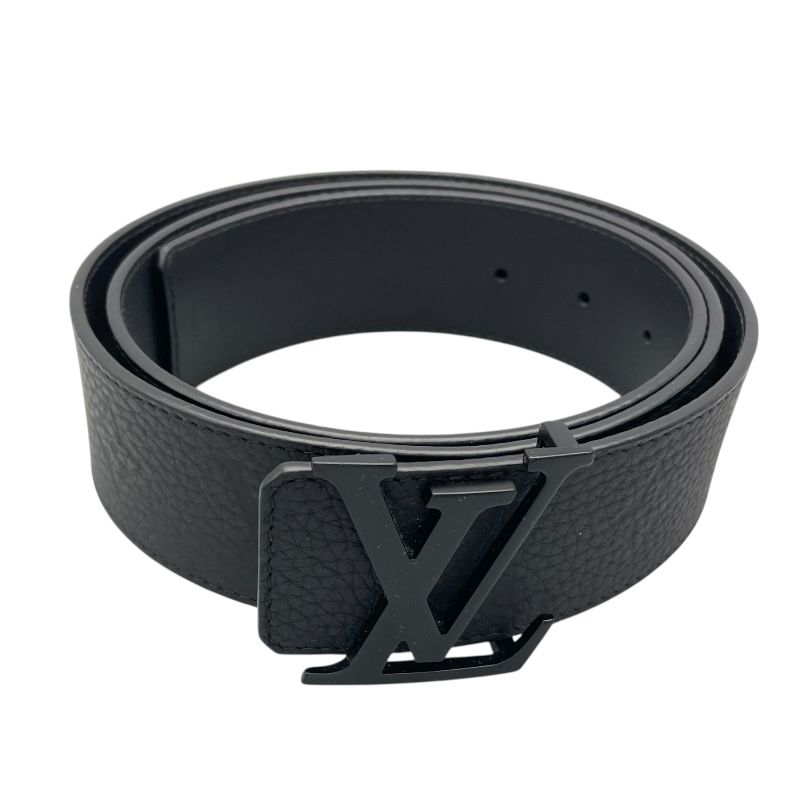 Louis Vuitton LV Initial 40MM Belt in Black Taurillon Leather