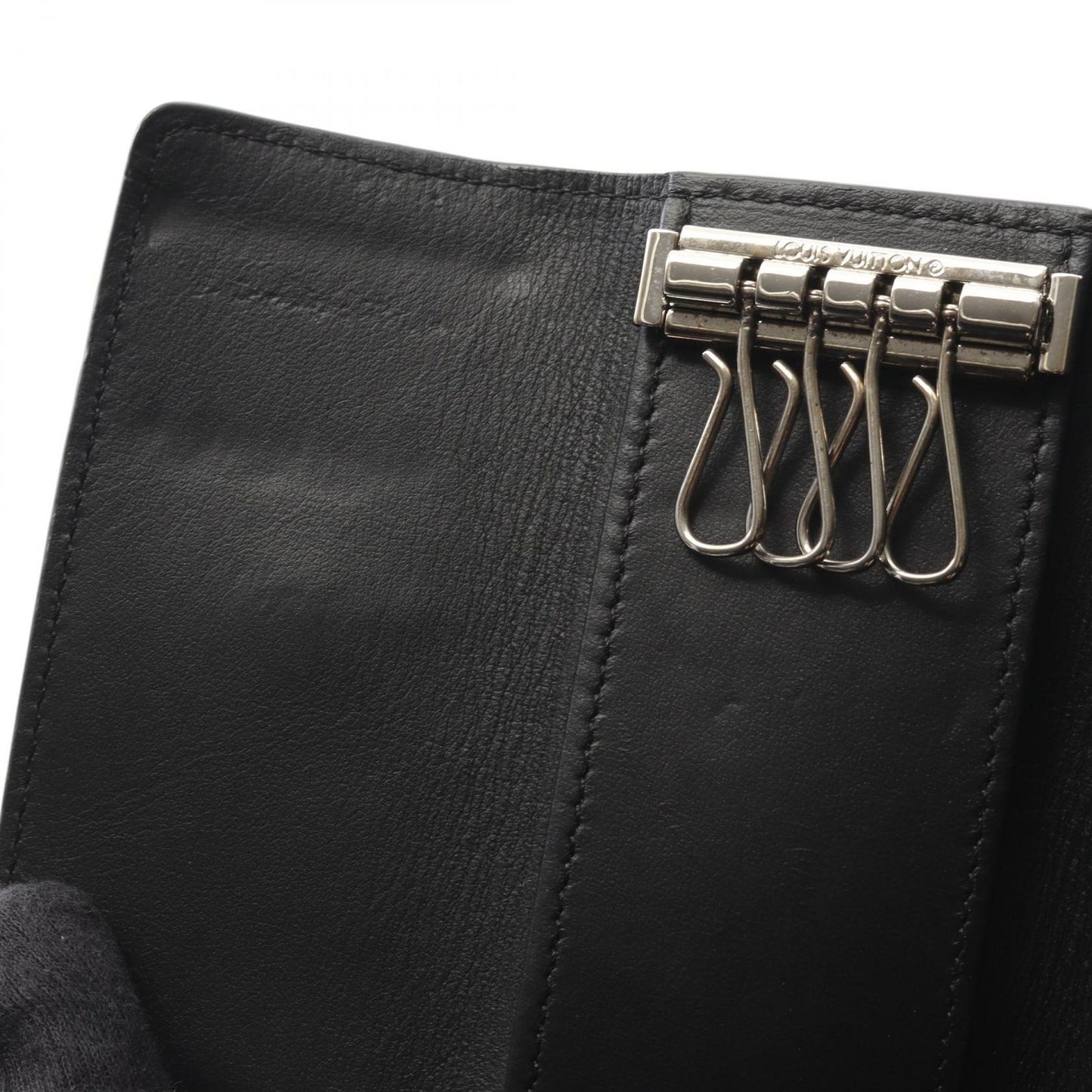 Louis Vuitton Monogram Mahina Noir Key Case - Exquisite Craftsmanship