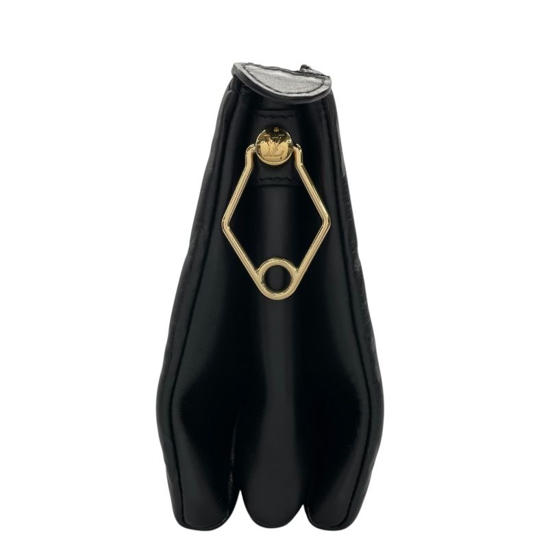 Louis Vuitton Pochette Coussin M57790 Noir Embossed Lambskin Shoulder Bag