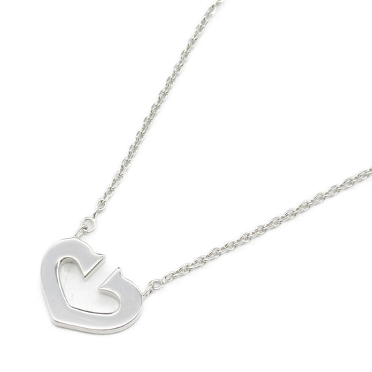 CARTIER C Heart Necklace in 18K White Gold - Timeless Elegance