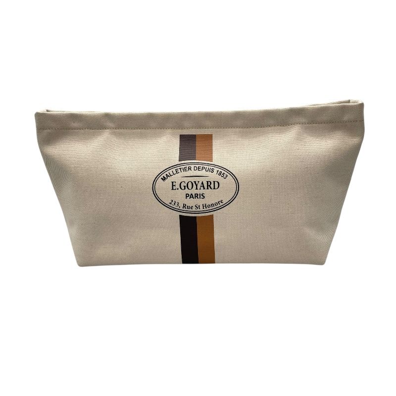 GOYARD Le Nécéssaire Natural Canvas Pouch - Exquisite Craftsmanship