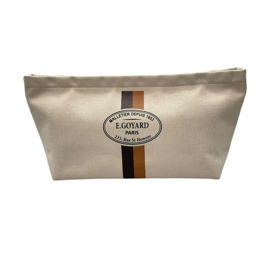 GOYARD Le Nécéssaire Natural Canvas Pouch - Exquisite Craftsmanship