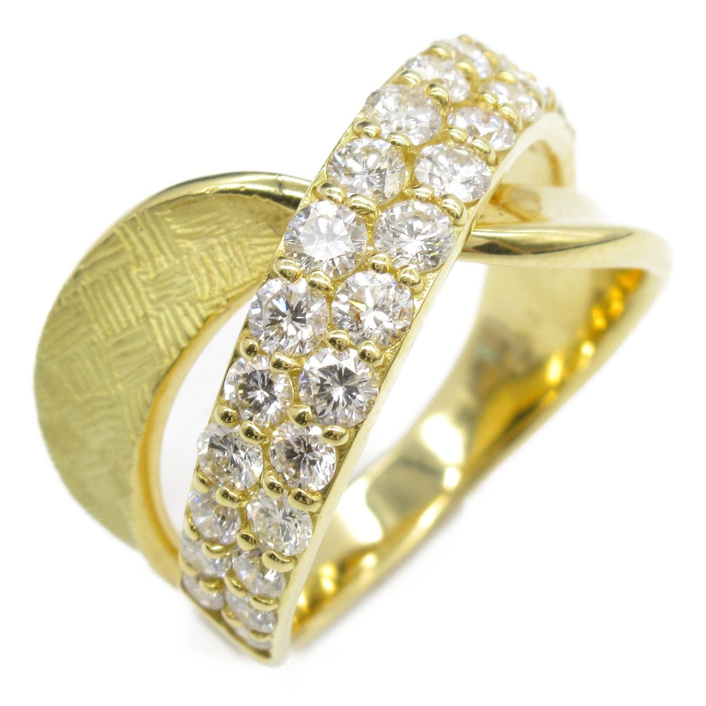 Exquisite K18 Yellow Gold Diamond Ring - 1.34ct Luxury Piece