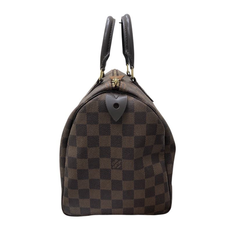Louis Vuitton Speedy 30 Handbag - Brown Damier with Gold Hardware