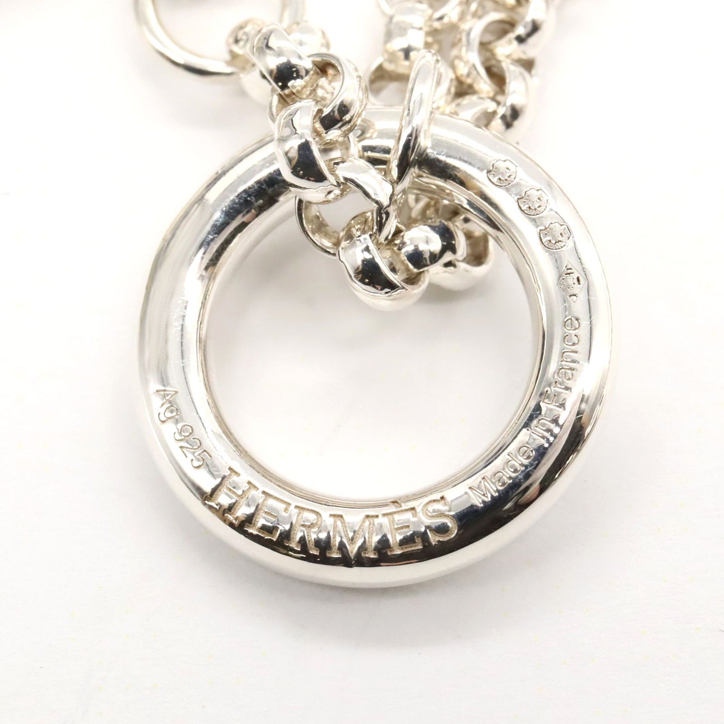 HERMES Chaine d'Ancre Punk Necklace in Silver 925 - 51cm