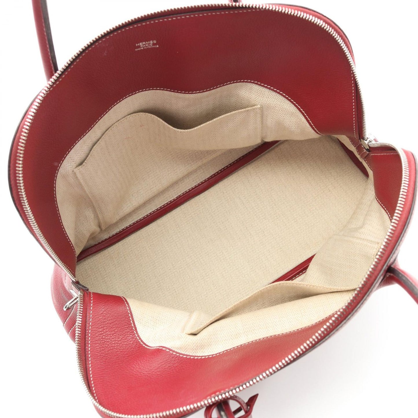 HERMES Bolide Relax 35 Handbag in Rouge Ash - Timeless Elegance