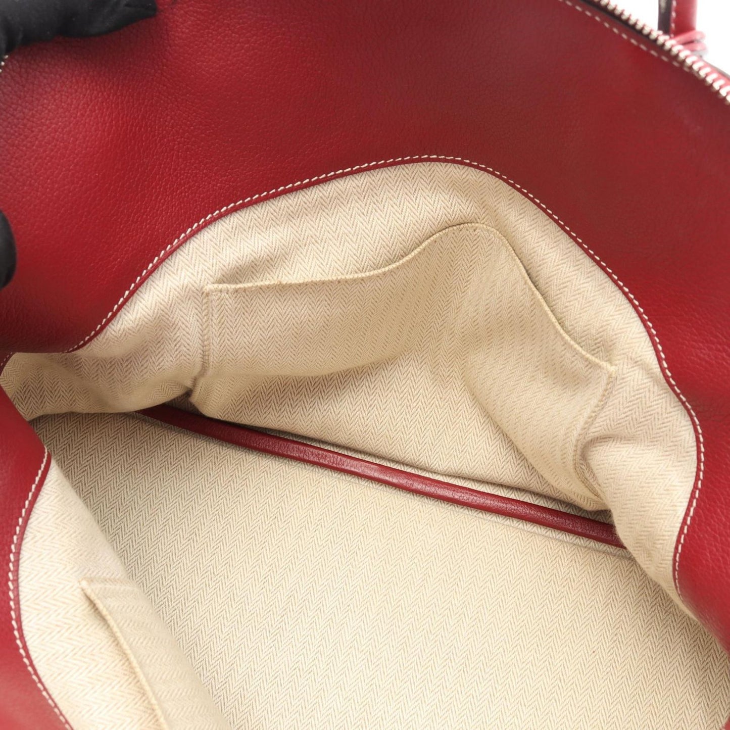 HERMES Bolide Relax 35 Handbag in Rouge Ash - Timeless Elegance