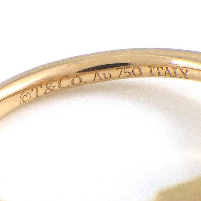 Tiffany & Co. T Wire Ring with Diamond 0.13ct in K18 Pink Gold