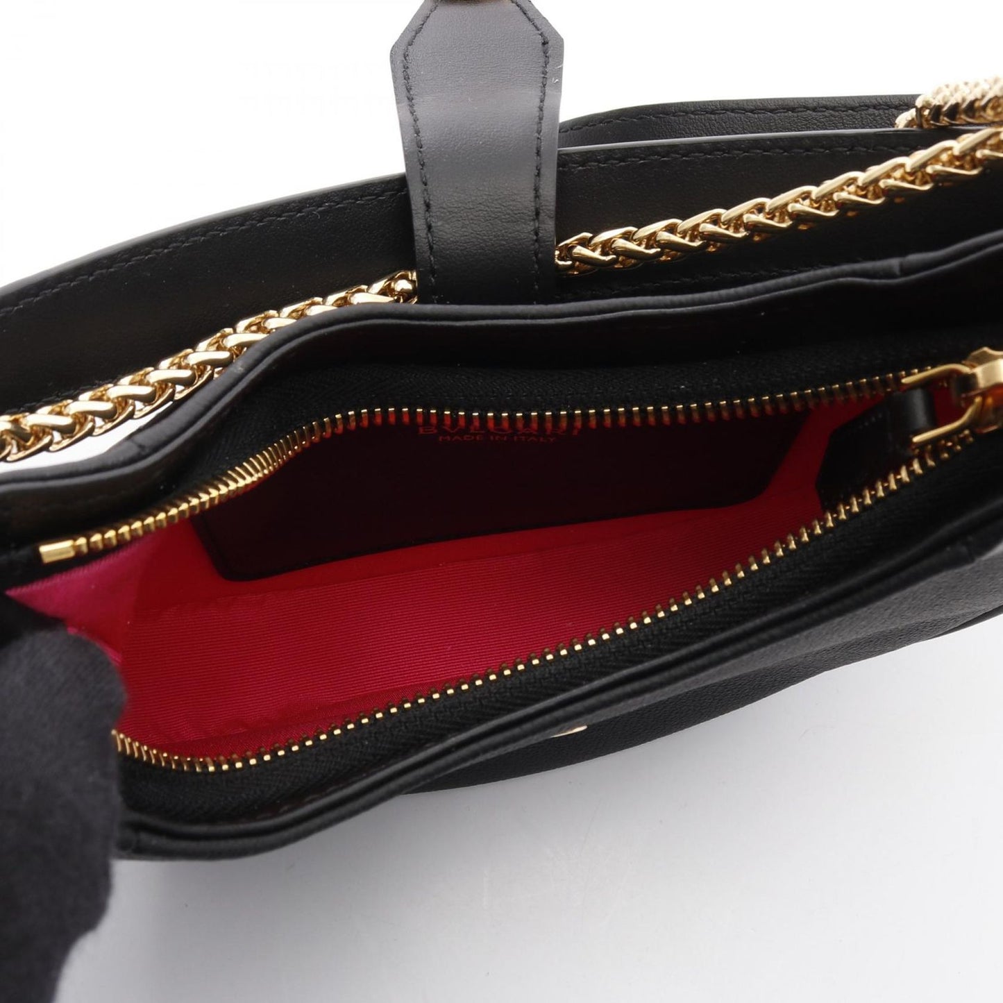 BVLGARI Serpenti Ellipse Black Leather Handbag - Exquisite Craftsmanship