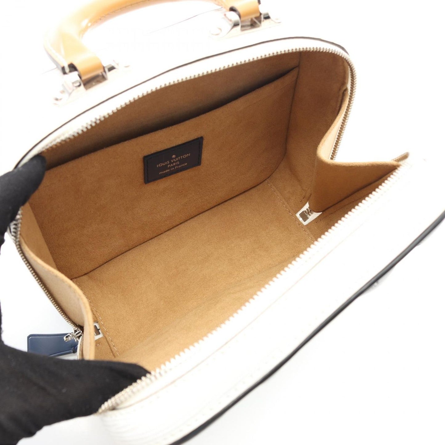 Louis Vuitton Valizette BB Epi Handbag - Exquisite White Leather