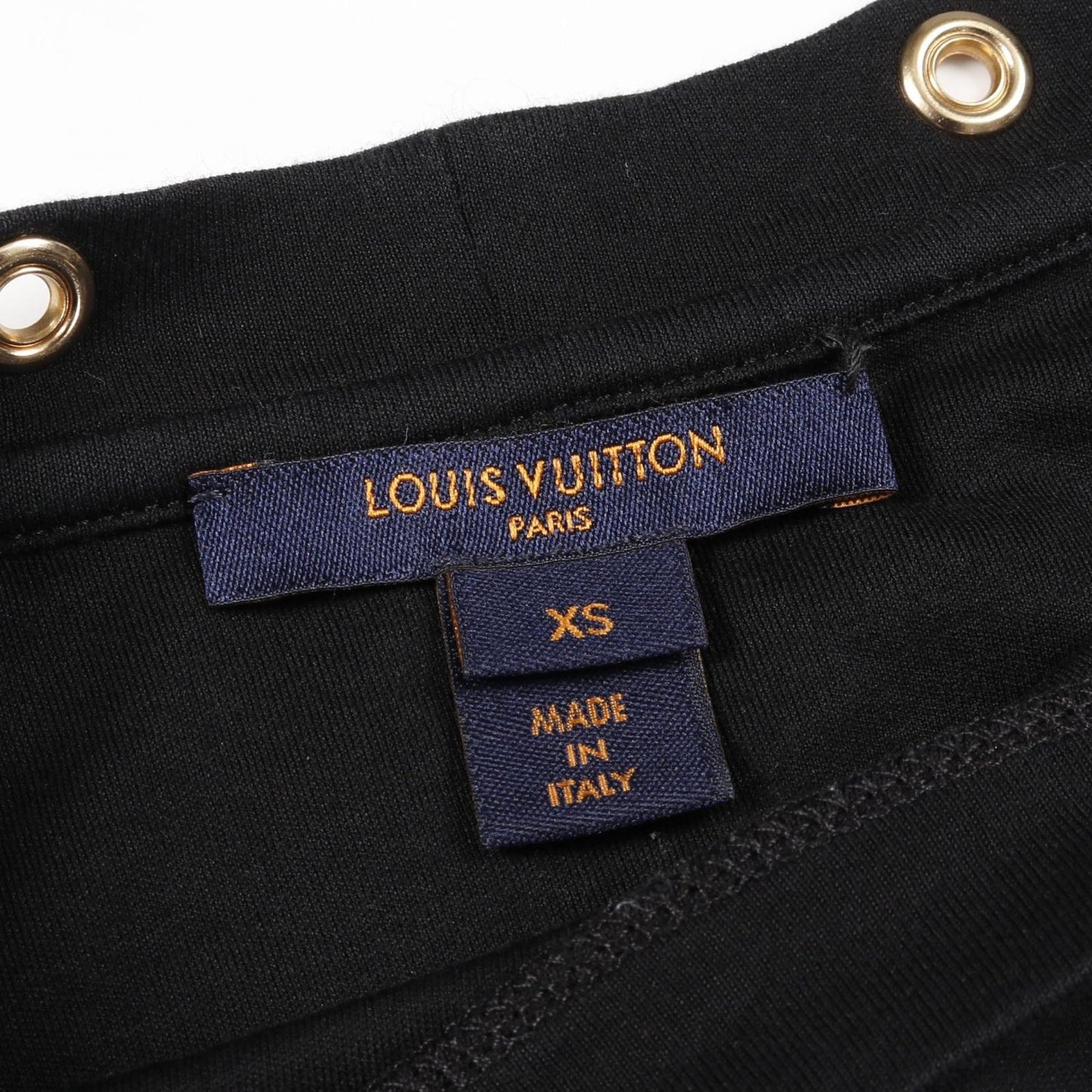 Louis Vuitton Side Strap Cotton T-Shirt - Black XS
