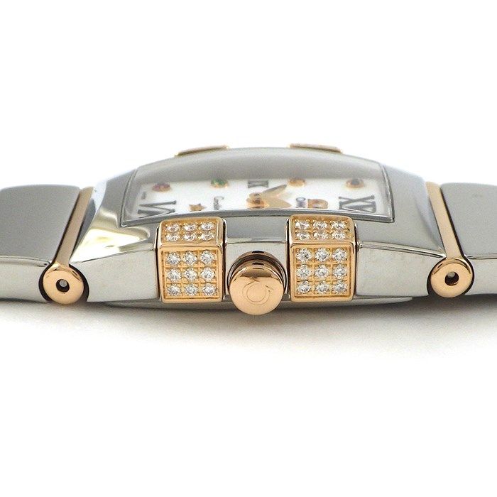 OMEGA Constellation Mini Quadrera 1283.79.00 with Diamond Bezel