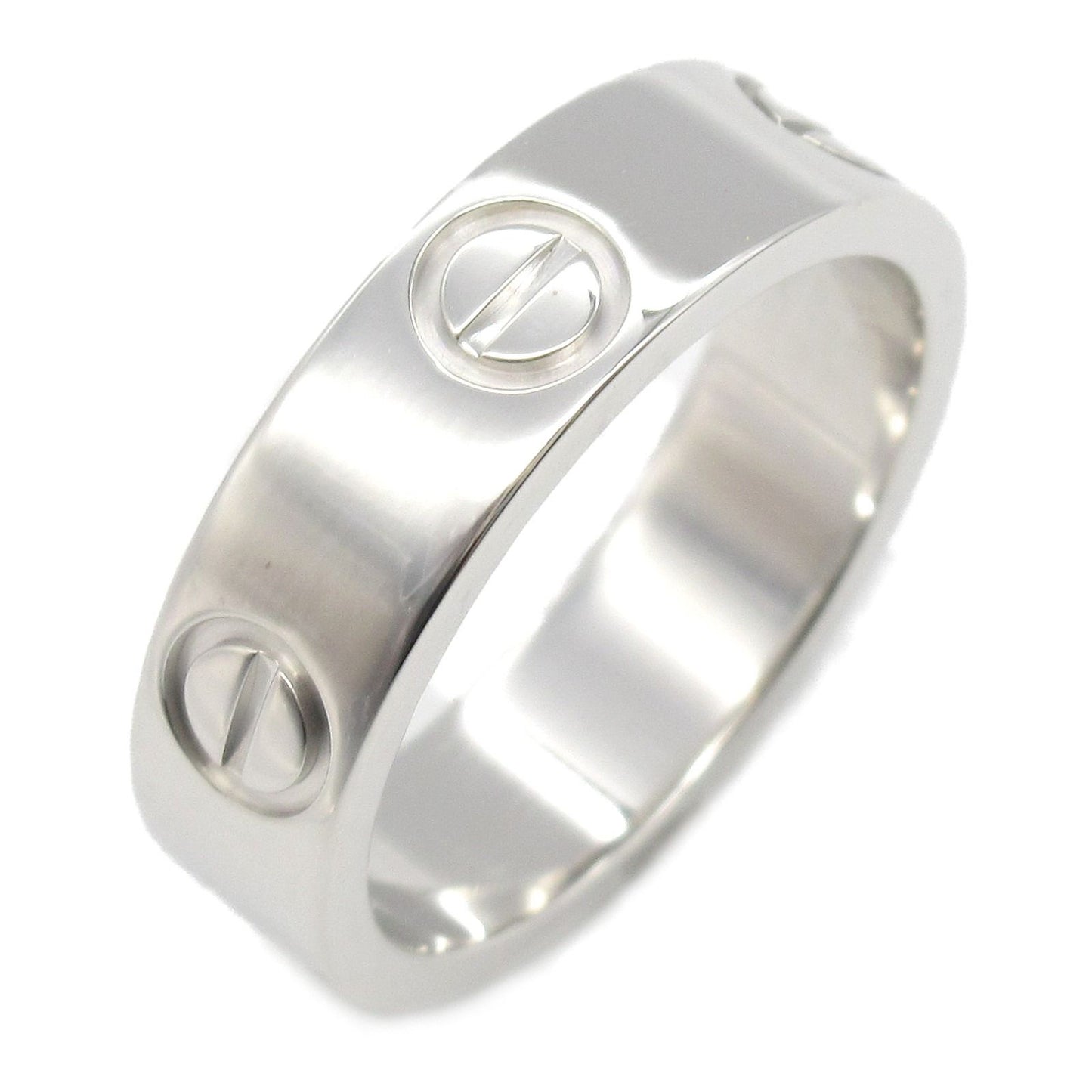 CARTIER Love Ring in K18 White Gold - Timeless Elegance