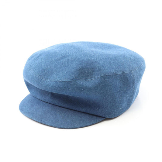 HERMES Denim Casquette Hat - Timeless Elegance in Blue