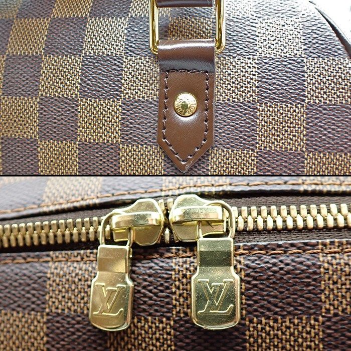 Louis Vuitton Riviera MM Boston Bag - Brown Damier Ebene Canvas