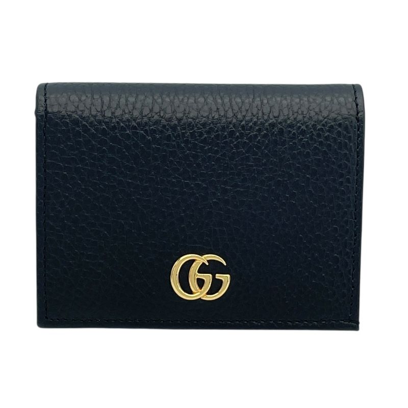 GUCCI GG Marmont Wallet in Black Leather - Timeless Elegance