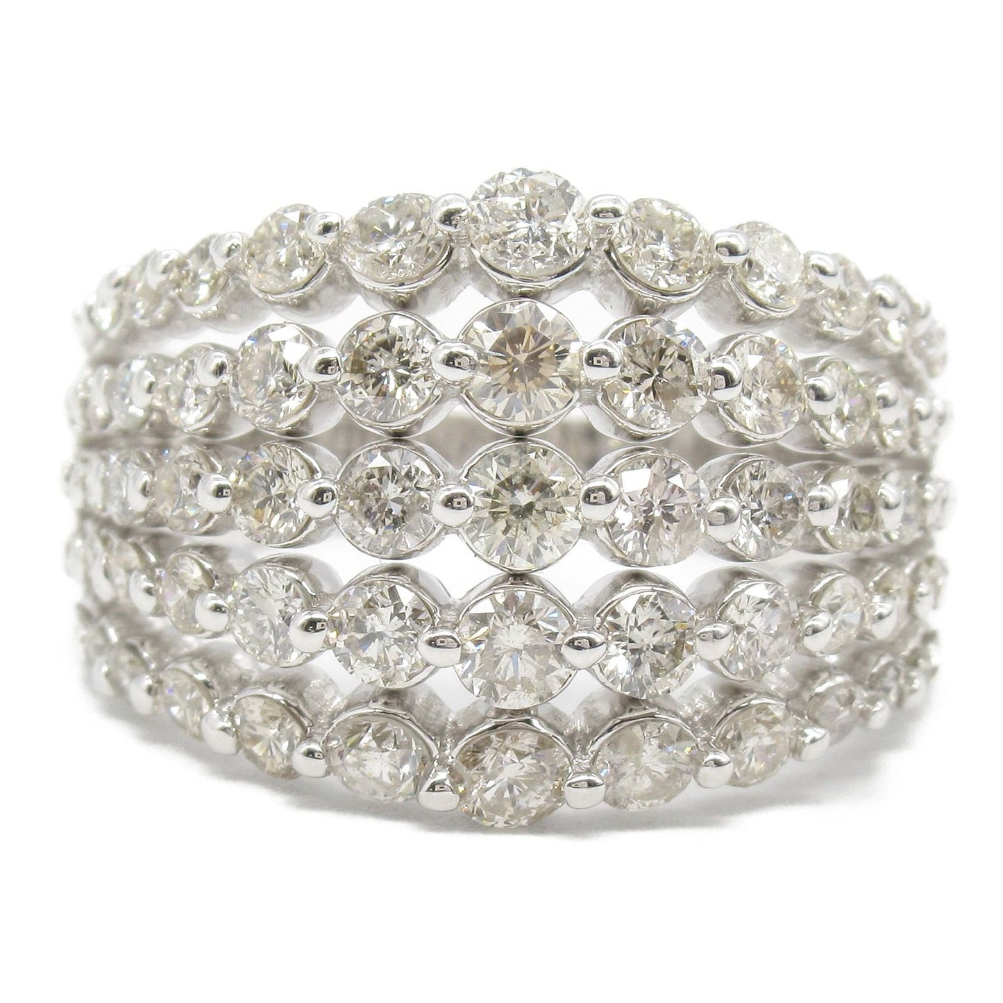 Exquisite Diamond Ring in K18 White Gold - 2.50ct Luxury