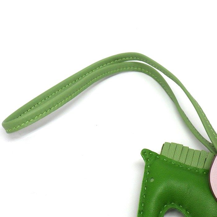 HERMES Rodeo Pegasus PM Bag Charm - 2024 Edition in Veil Yucca