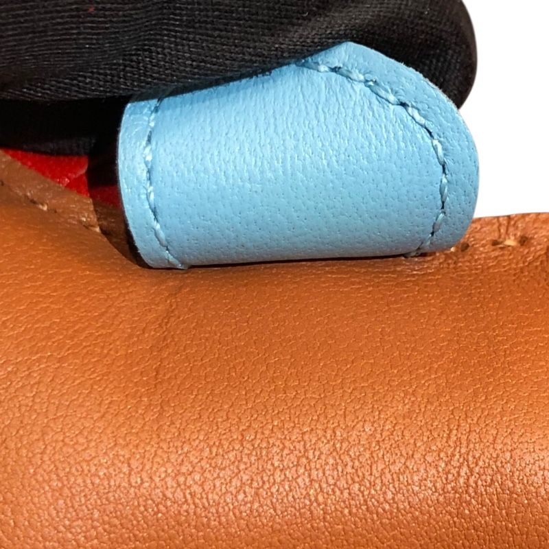 HERMES Rodeo PM Charm in Gold, Rouge Indian & Celeste