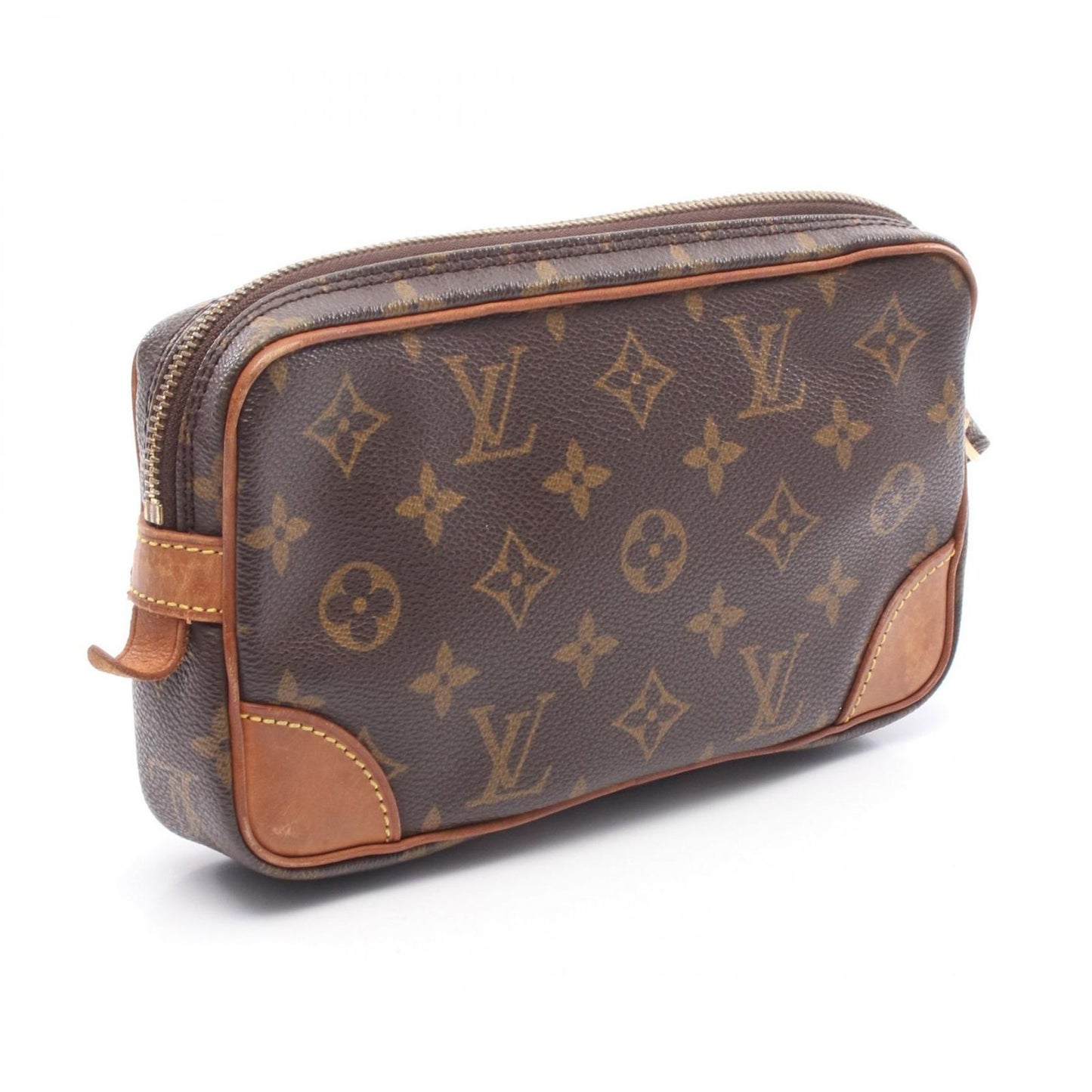 Louis Vuitton Monogram Marli Dragonne PM Clutch Bag - Timeless Elegance