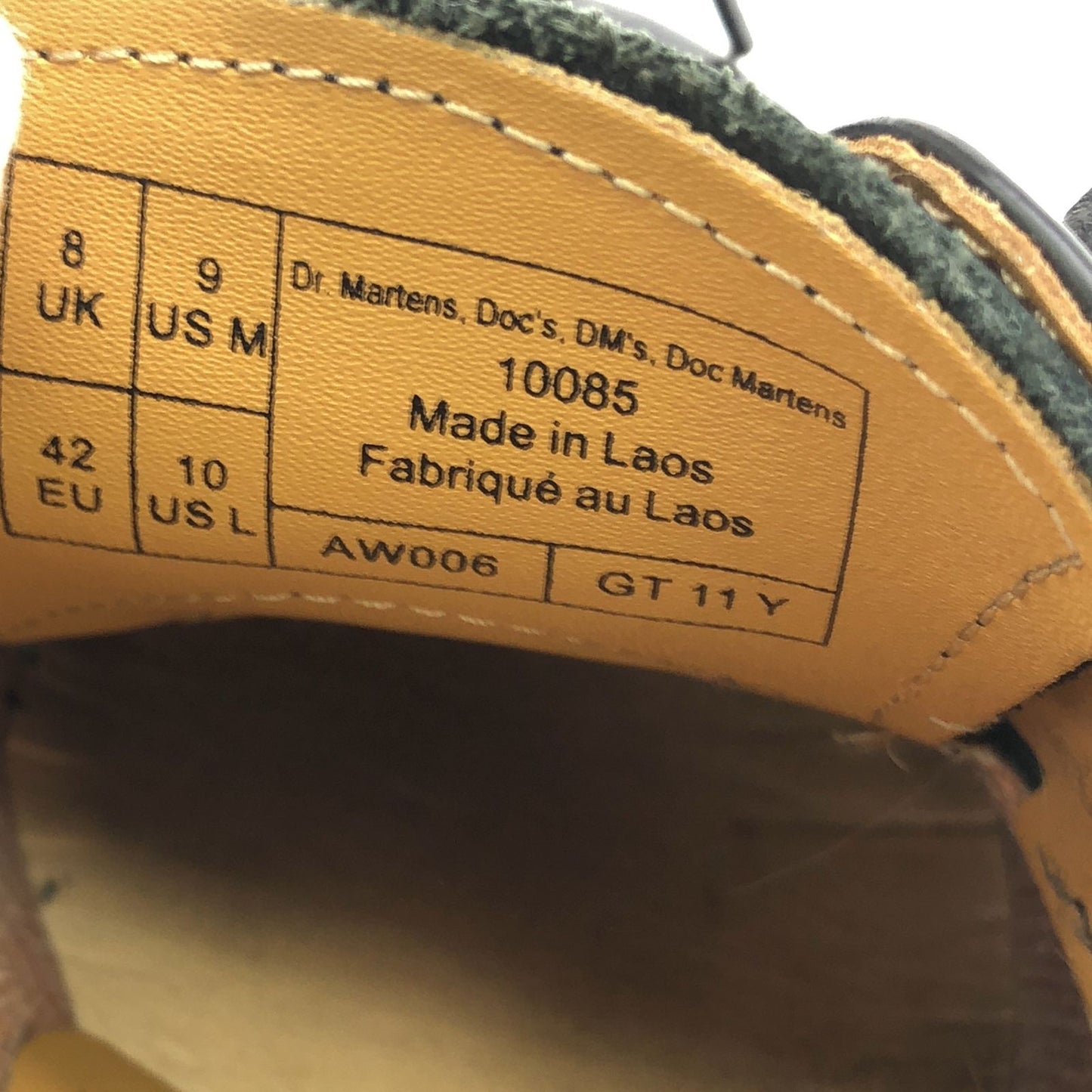 Dr. Martens Classic Black Leather Boots - Unisex EU 42