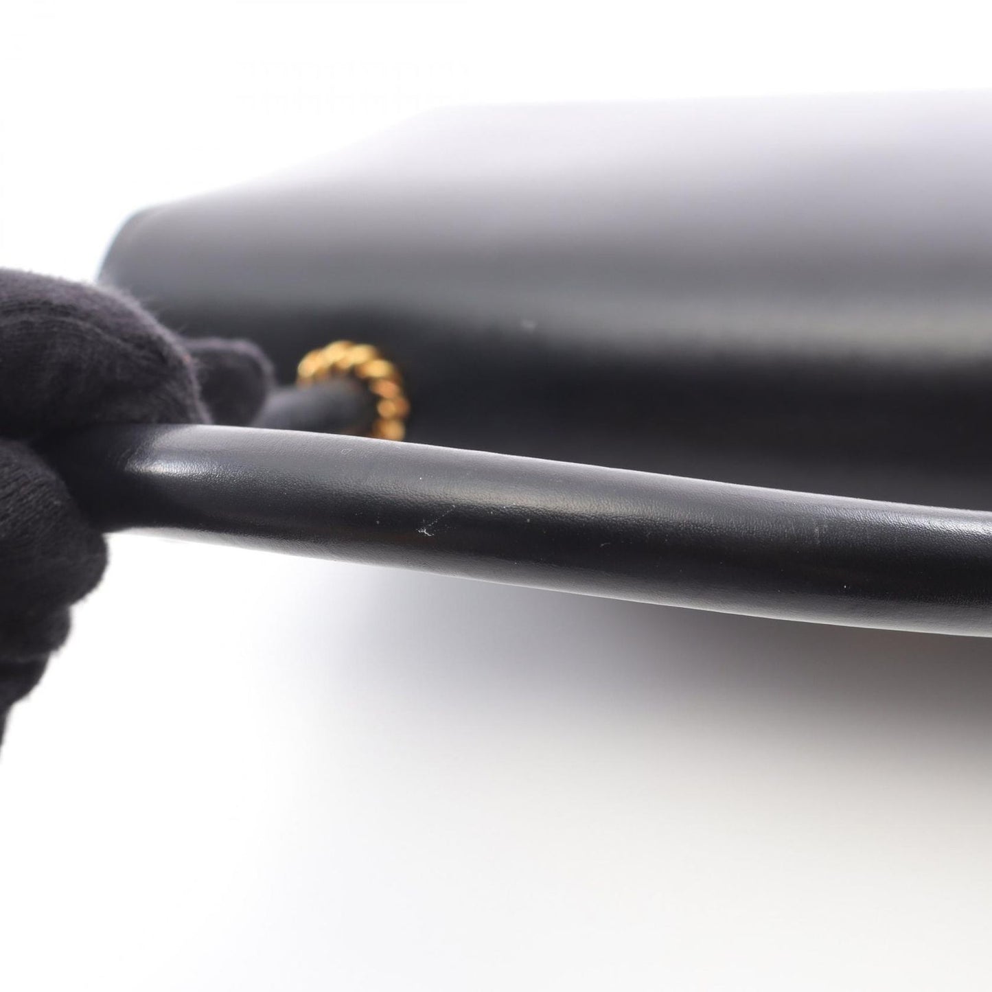 HERMES Escale Black Calfskin Handbag - Vintage Elegance